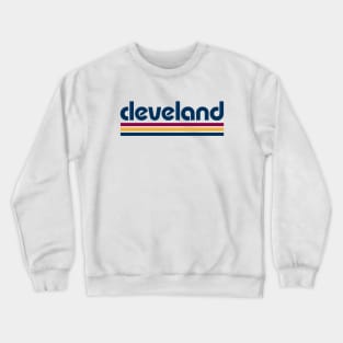 Retro Cleveland Stripes Crewneck Sweatshirt